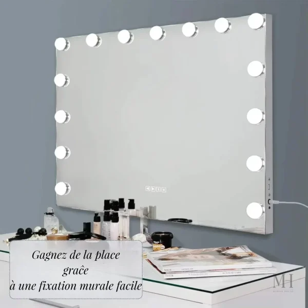Éclairage LED pour un make-up impeccable et détaillé