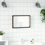 Design élégant de miroir LED pour une salle de bain contemporaine