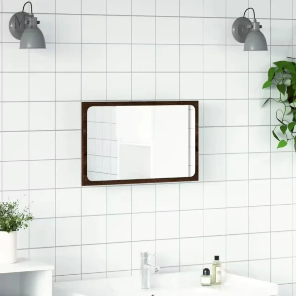 Design élégant de miroir LED pour une salle de bain contemporaine