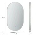 Miroir étanche IP44, pratique pour salle de bain