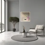 Miroir carré avec éclairage LED intégré