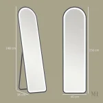 Miroir long au style contemporain, 150x40 cm