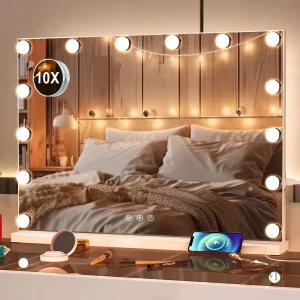 Miroir de maquillage avec éclairage LED intégré