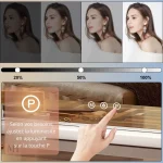 Miroir lumineux pour une application de maquillage parfaite