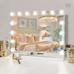 Miroir de maquillage élégant et pratique
