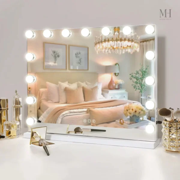 Miroir de maquillage élégant et pratique