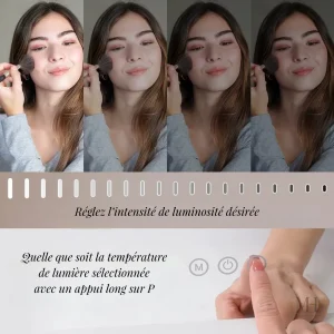 Miroir lumineux pour un éclairage optimal