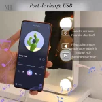 Miroir avec grossissement 10X pour les détails précis