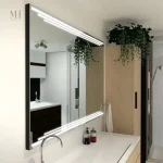 Miroir lumineux anti-buée 100x60 cm pour salle de bain