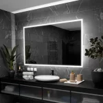 Miroir lumineux rectangulaire pour salle de bain