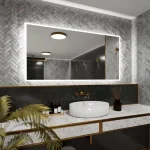 Miroir décoratif lumineux pour intérieur moderne