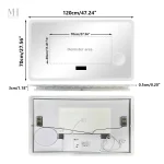 Miroir grossissant x3 pour salle de bain moderne