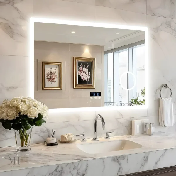 Miroir salle de bain avec fonction grossissante x3