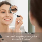 Éclairage LED intégré pour un maquillage précis et lumineux