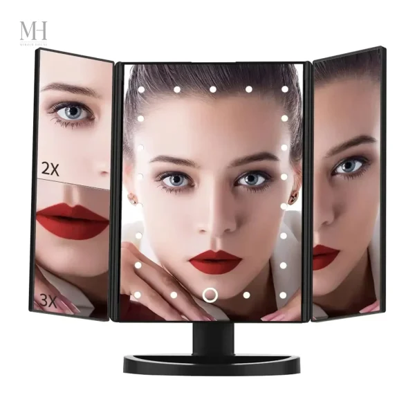 Miroir de maquillage avec éclairage LED intégré