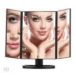 Miroir de beauté avec design triptyque stylé