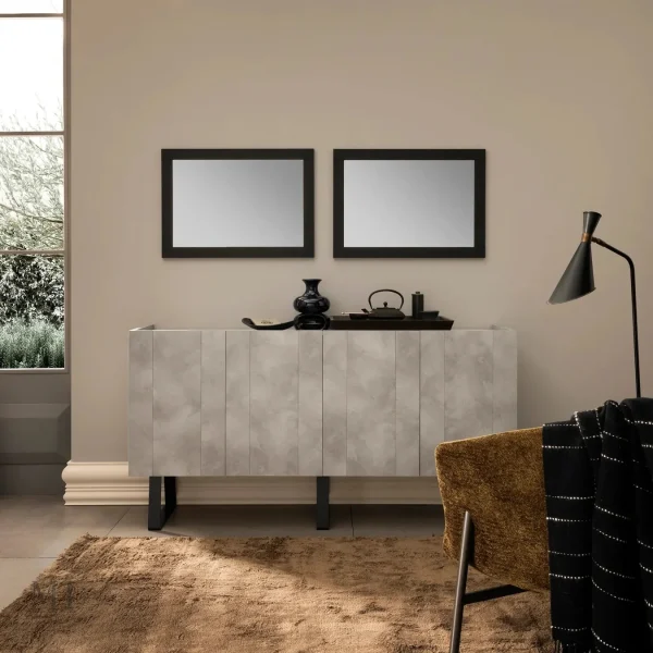 Miroir design noir, parfait pour un intérieur contemporain