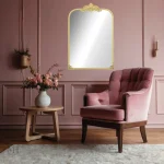 Miroir doré baroque 60x87 cm