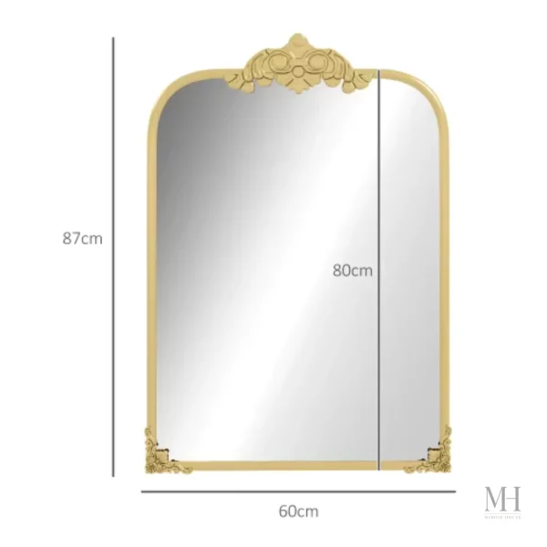 Style baroque raffiné en miroir
