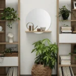 Miroir rond en bois, ajout de chaleur à votre décor