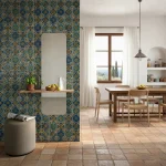 Miroir scandinave élégant avec étagère intégrée