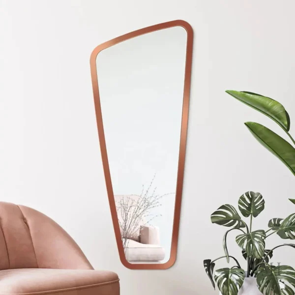 Miroir mural cuivré grande taille design premium