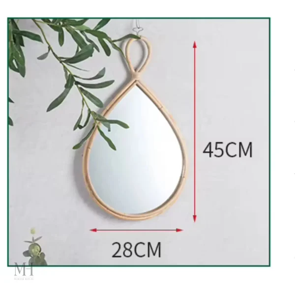 Miroir mural original en rotin pour un style naturel