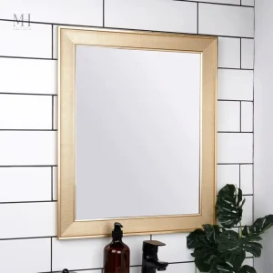 Miroir au cadre texturé, dimensions 49×59 cm