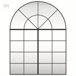 Miroir arqué au design brut et élégant