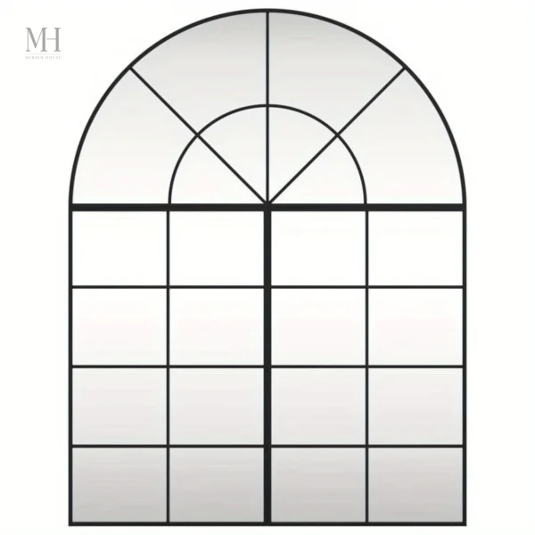 Miroir arqué au design brut et élégant