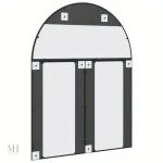 Grand miroir mural au style architectural
