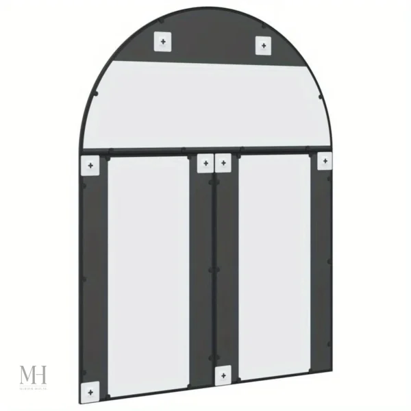 Grand miroir mural au style architectural