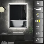 Miroir décoratif avec lumière pour une ambiance chaleureuse
