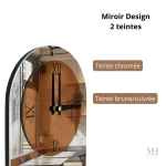 Accessoire mural chic avec fonction horloge