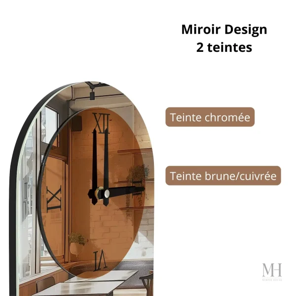 Accessoire mural chic avec fonction horloge