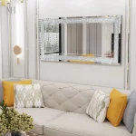 Miroir avec Détails en Cristaux, Style Raffiné