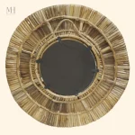 Miroir Rotin au style intemporel et esthétique naturelle