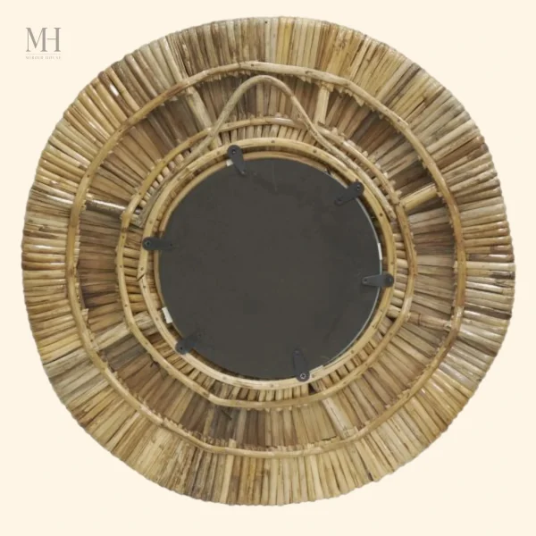Miroir Rotin au style intemporel et esthétique naturelle