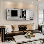 Miroir mural design 120x60 cm pour décoration moderne
