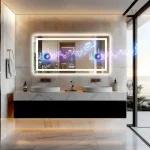 Miroir salle de bain avec technologie antibuée