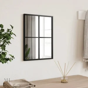 Miroir Noir Industriel 30x40 cm