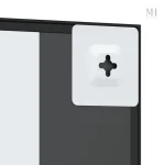 Miroir de style industriel avec cadre noir