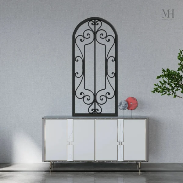 Miroir noir au cadre original, polyvalent et stylé
