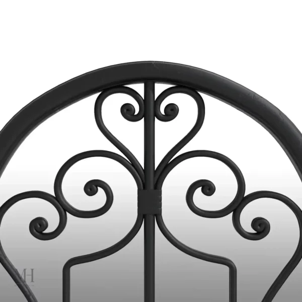 Miroir mural noir avec cadre élégant et design original