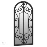 Miroir rectangulaire au cadre en fer, design contemporain