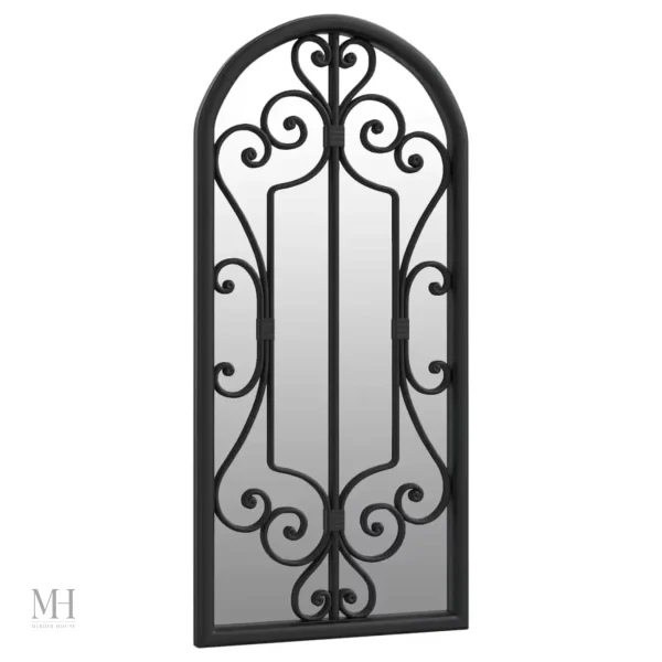 Miroir rectangulaire au cadre en fer, design contemporain