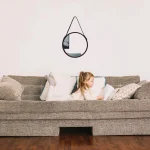 Accessoire Déco Scandinave : Miroir Rond en Bois