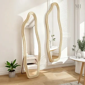 Miroir Ondulé 160x50 en forme organique