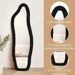 Miroir design avec contours fluides