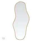 Silhouette libre en miroir doré pour sublimer votre intérieur